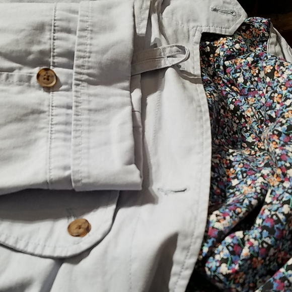 Joe Fresh Light Blue Trench Coat - Picture 5 of 7